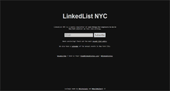 Desktop Screenshot of linkedlistnyc.org