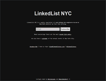 Tablet Screenshot of linkedlistnyc.org